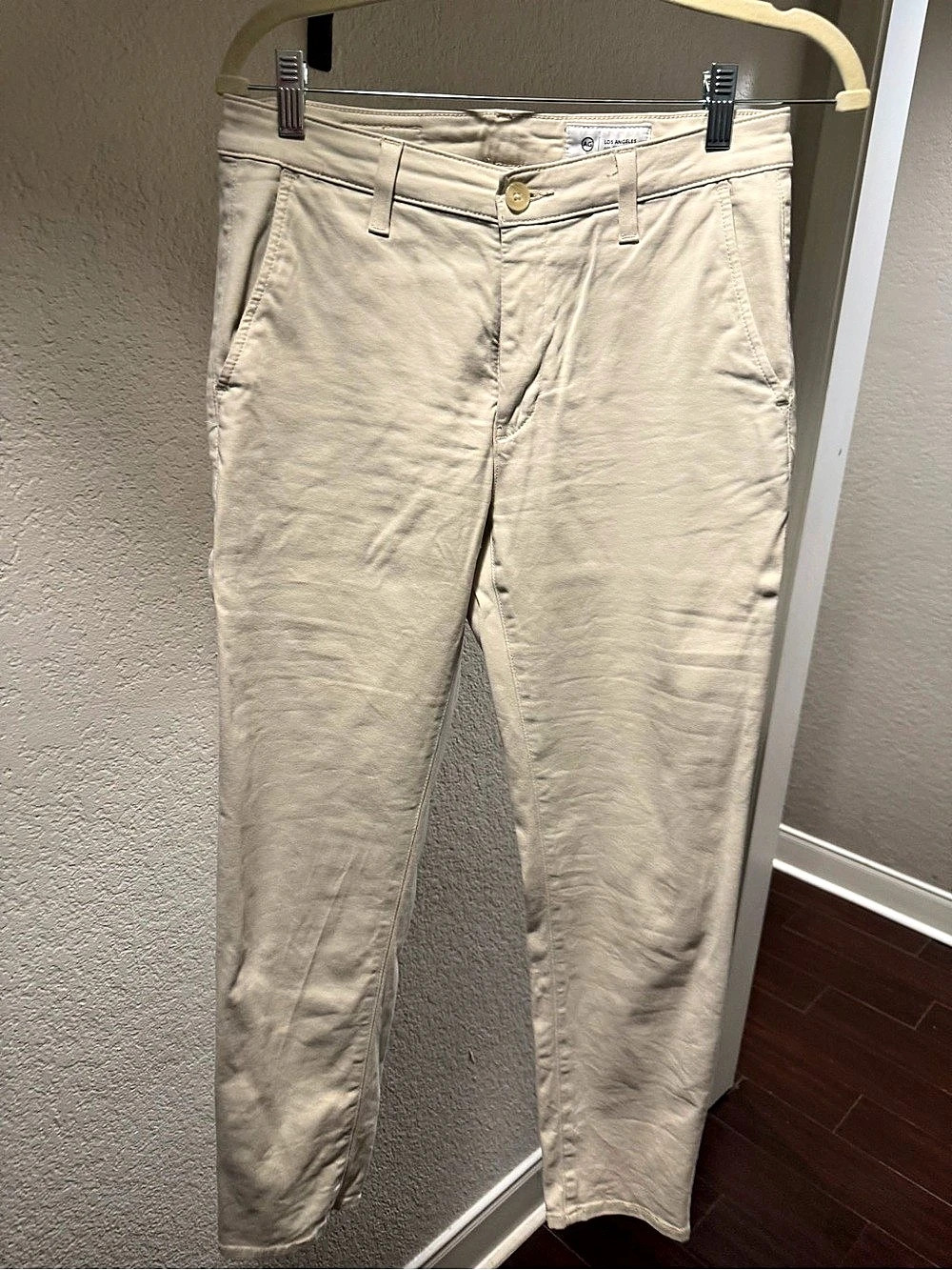 AG Women's Skinny Pants in Cream